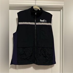 FedEx XL Men's Vest in Black and Purple